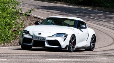 Toyota Supra - front cornering